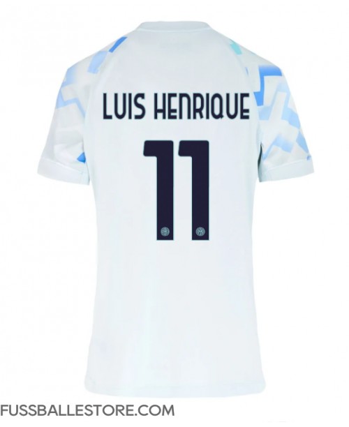Günstige Inter Milan Luis Henrique #11 Auswärtstrikot Damen 2025-26 Kurzarm Günstige Inter Milan Luis Henrique #11 Auswärtstrikot Damen 2025-26 Kurzarm